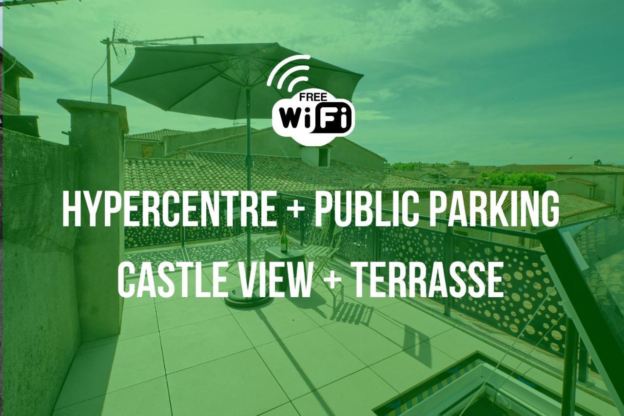Mon Toit Carcassonnais •Hypercentre •Terrasse •Vue Apartman Carcassone Kültér fotó